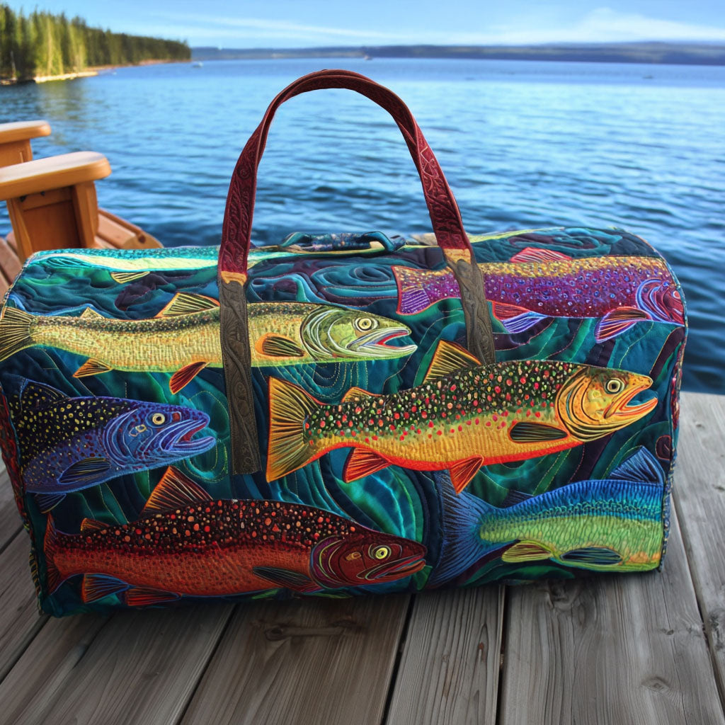 Gesteppte Reisetasche – Regenbogenforelle