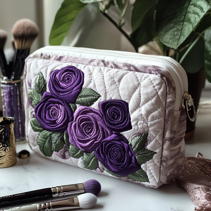 Gesteppte Kosmetiktasche mit eleganten Blütenblättern NCU0DV7737