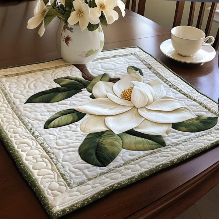 Gesteppte Tischsets – Rustikaler Magnolienblüte NCU0PT4219