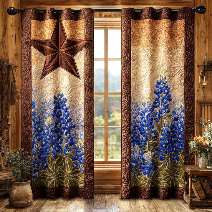 Gesteppte Vorhänge – Rustic Star Bloom NCU0TV1393