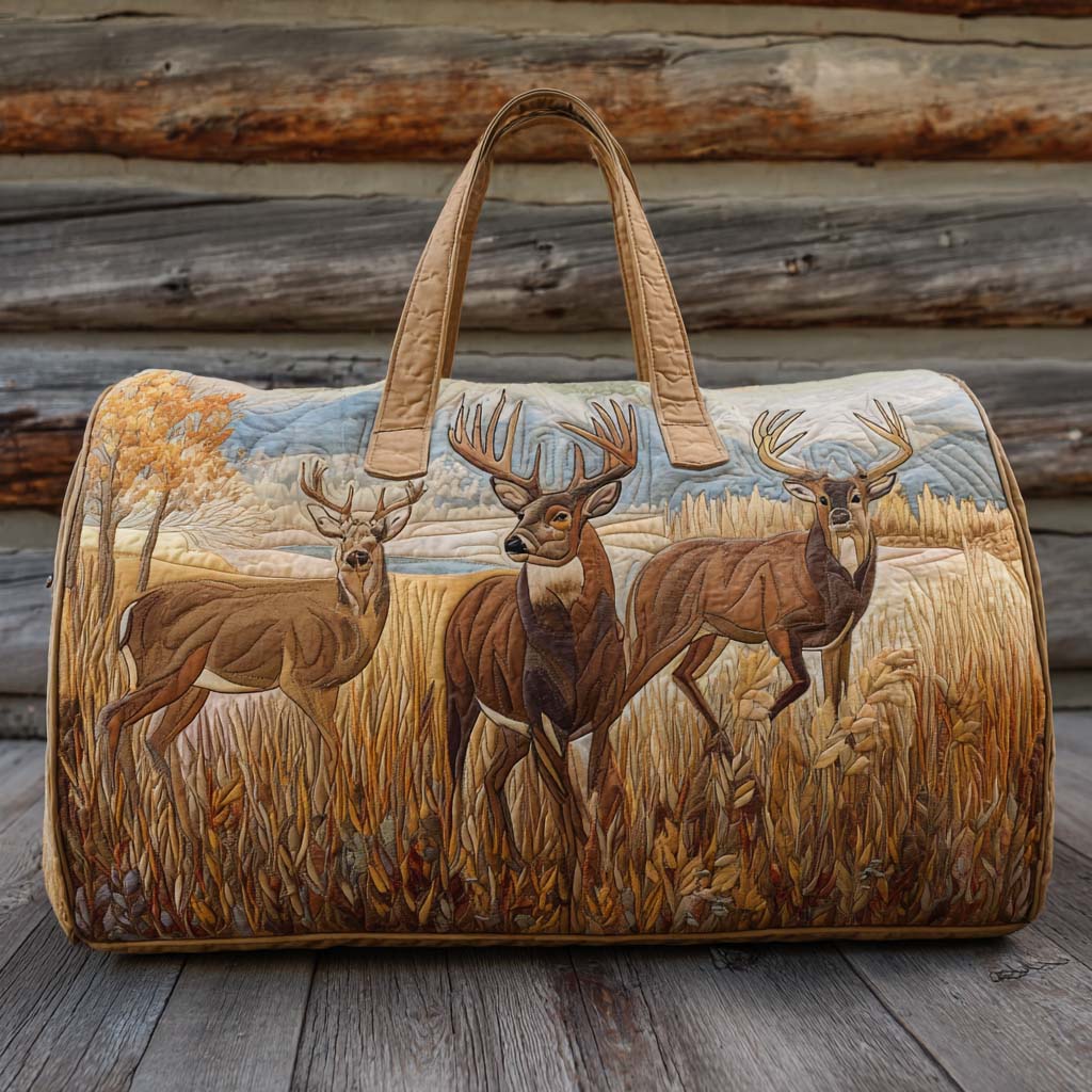 Gesteppte Reisetasche – Rustikaler Wald