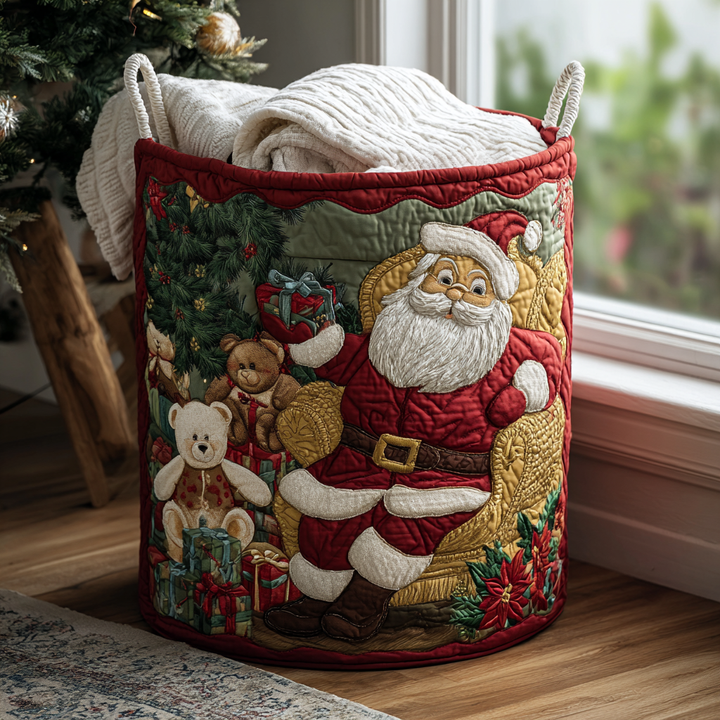 Gesteppter Wäschekorb – mit Weihnachtsmann NCU0QN058