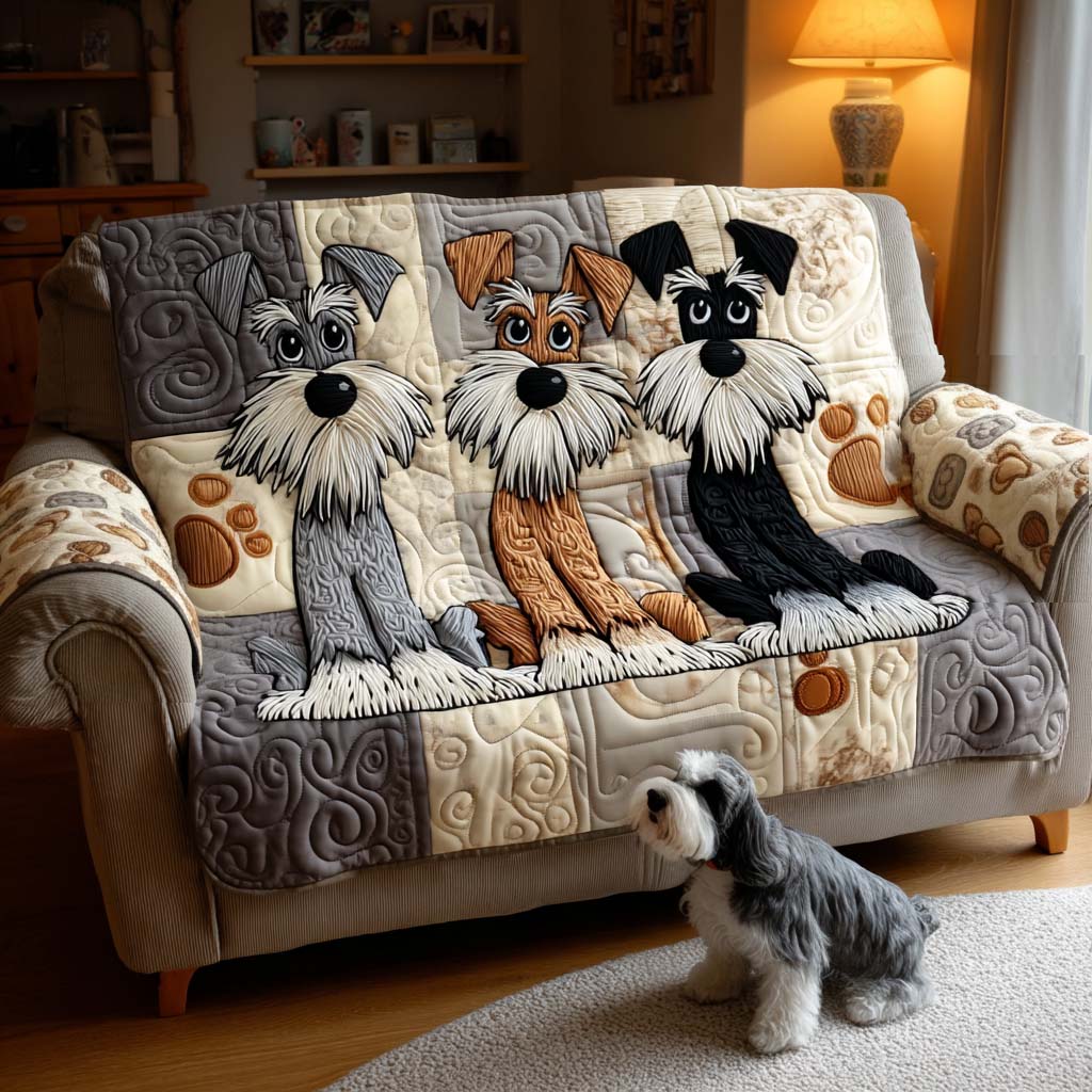 Gesteppter Sofabezug – mit Schnauzer NCU0NT11475