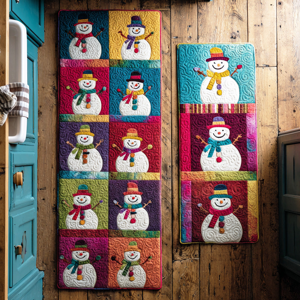 Rutschfester Küchenteppich – Winterküchenteppich Schneemann NCU0TD1698