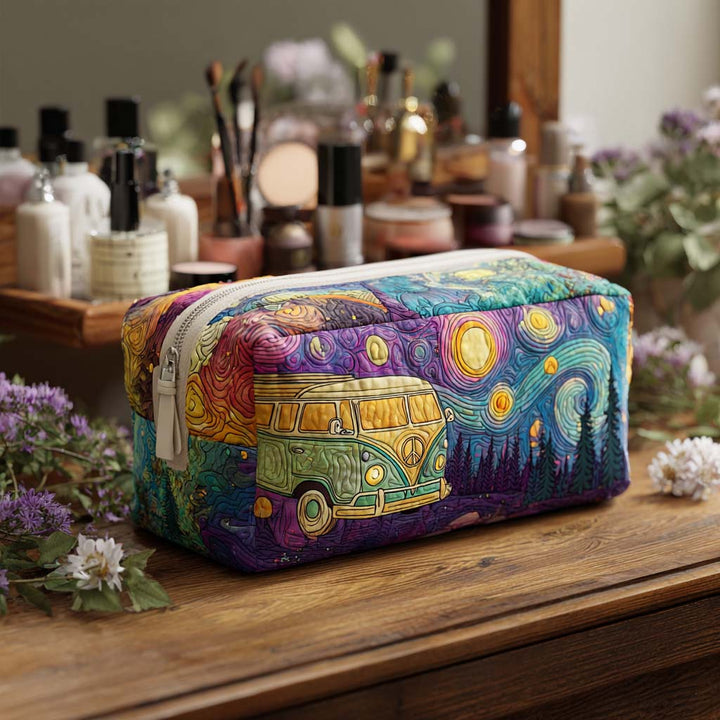 Gesteppte Kosmetiktasche mit Sternenreise NCU0PT9436