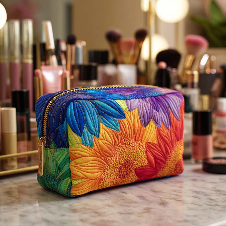 Gesteppte Kosmetiktasche mit Sommermuster NCU0NT10239