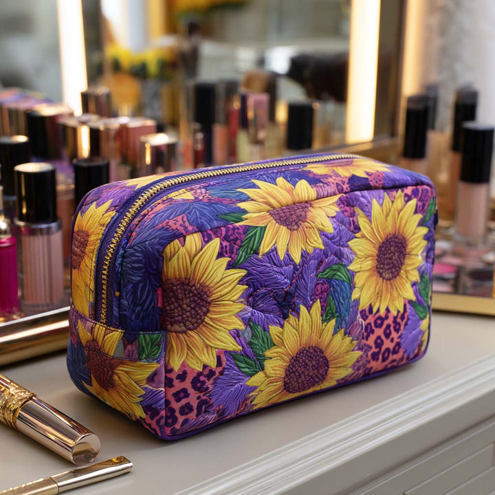 Gesteppte Kosmetiktasche mit dekorativer Sonne NCU0NT10240