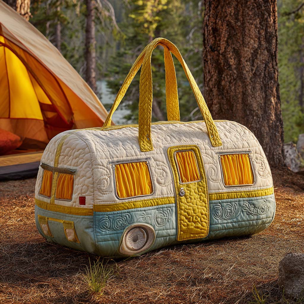Gesteppte Reisetasche – Sonniger Camper