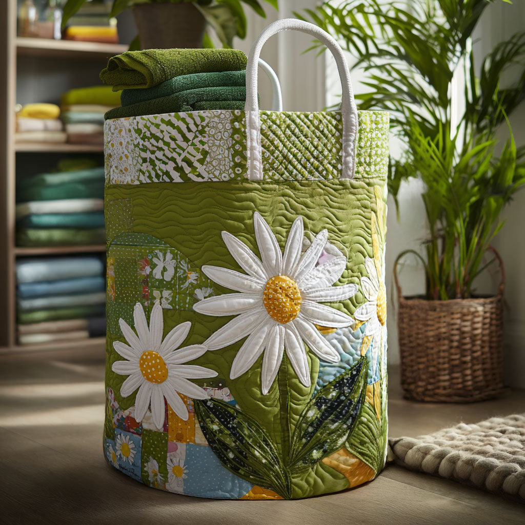 Gesteppter Wäschekorb – mit Blumendesign NCU0PTT898