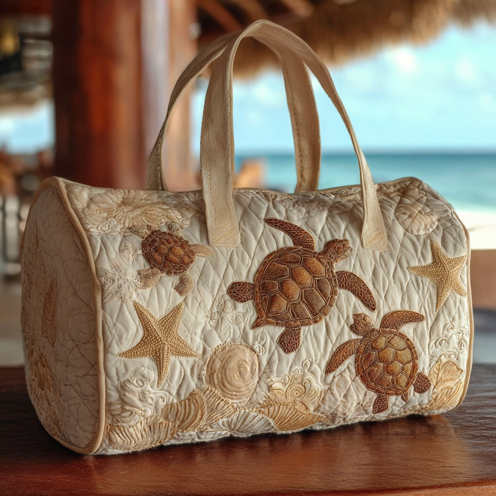Gesteppte Reisetasche – Meeresschildkröte IV