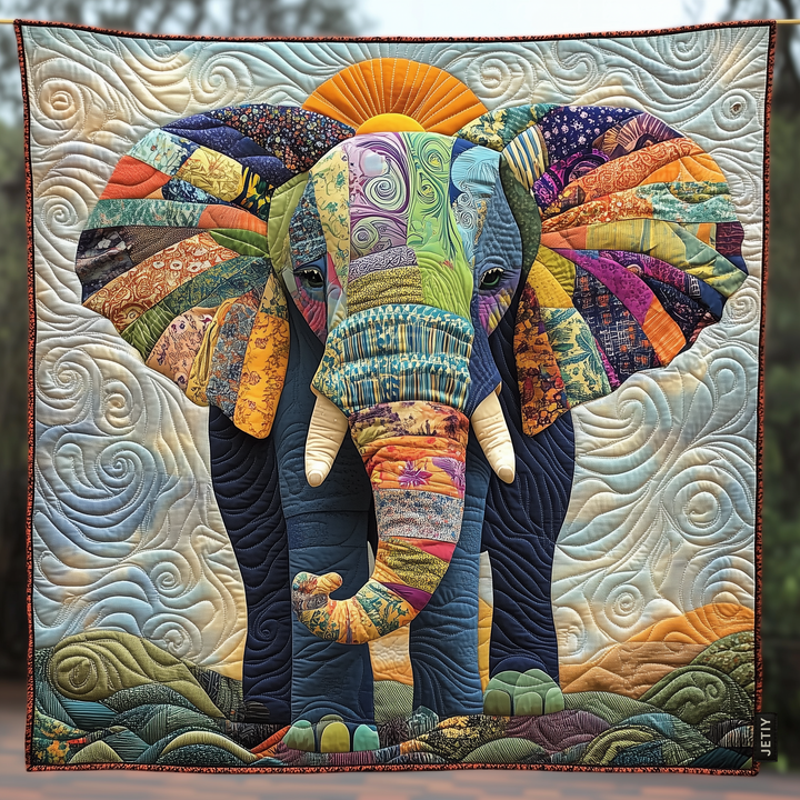 Gesteppte Decke – Elefanten Tribal Harmony NCU0DK666