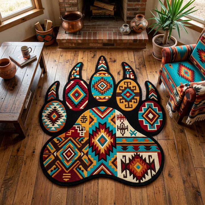 Formteppich – Tribal-Pfoten NCU0TD2623