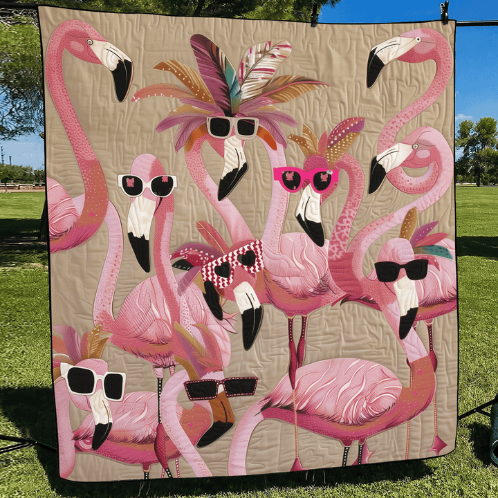 Gesteppte Decke – Tropical Flamingo Delight NCU0TL748