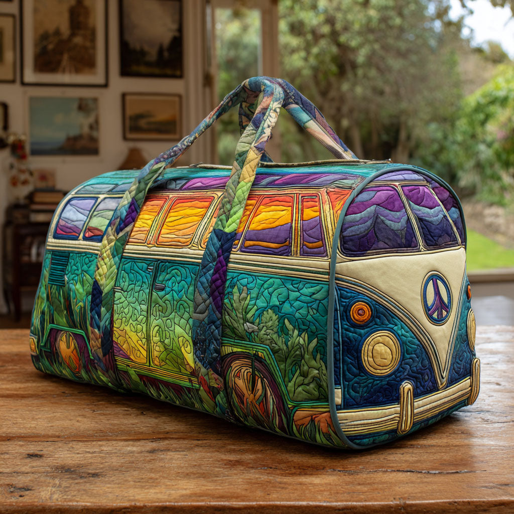 Gesteppte Reisetasche – Vintage-Muster