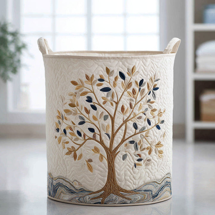 Gesteppter Wäschekorb – mit Blumendesign NCU0DV841