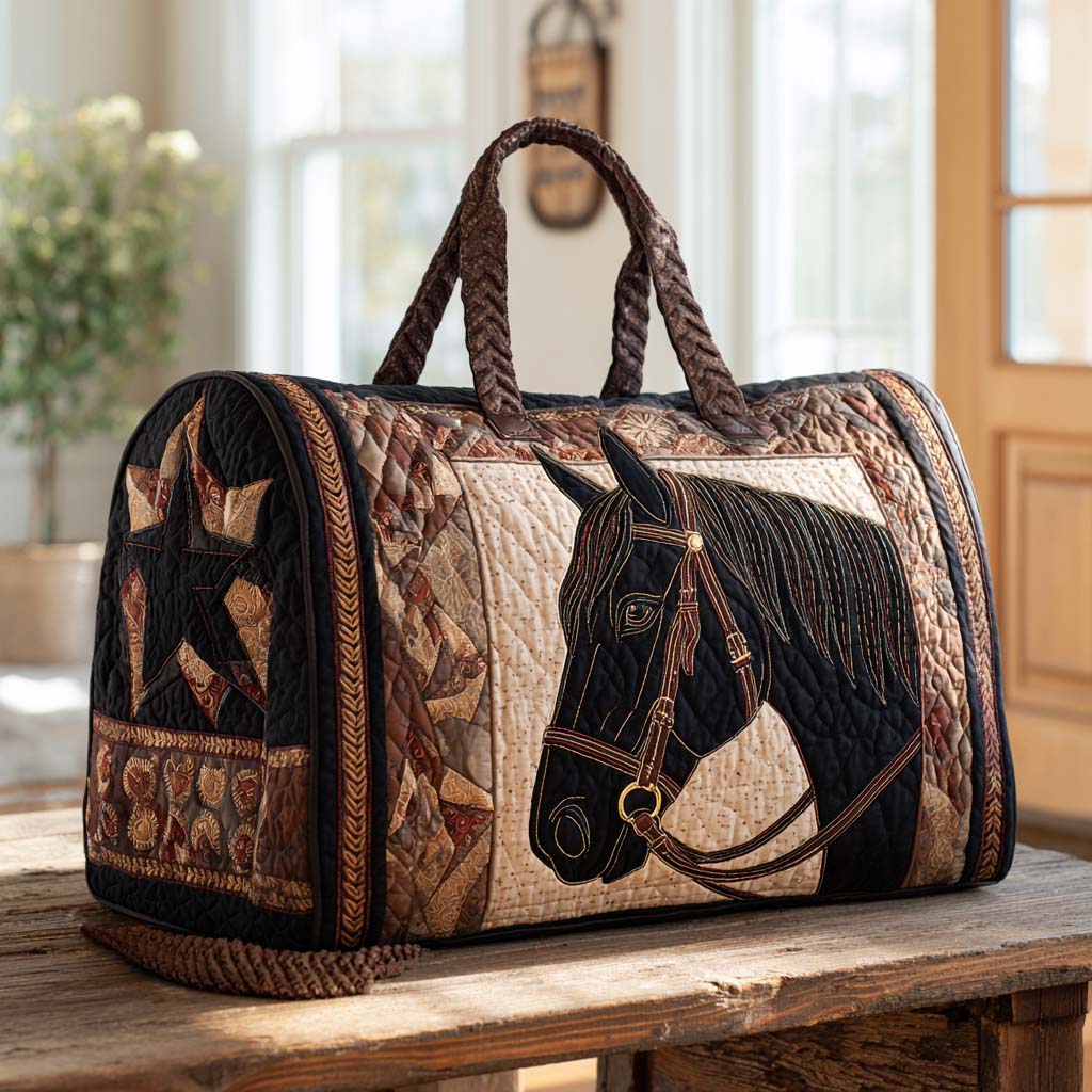 Gesteppte Reisetasche – Westernpferd