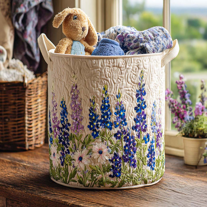 Gesteppter Wäschekorb – mit Blumendesign NCU0NNT1311