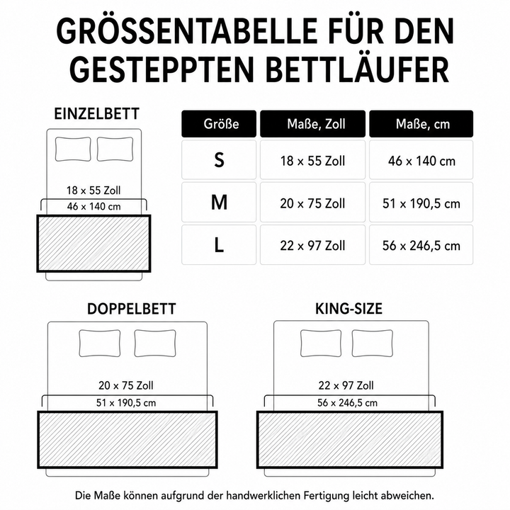 Gesteppter Bettläufer NCU0PT8043