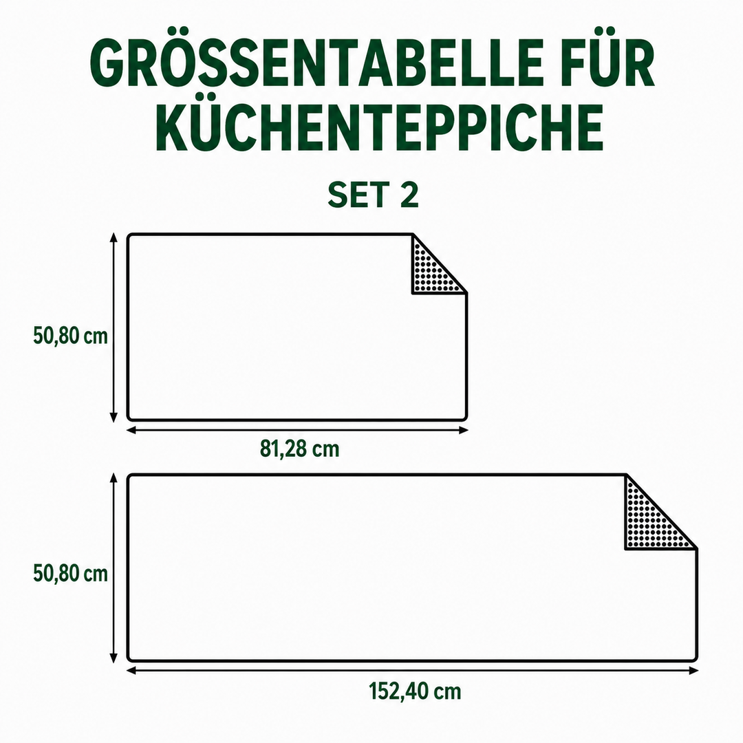 Rutschfester Küchenteppich – sanfter Flut NCU0TD1442