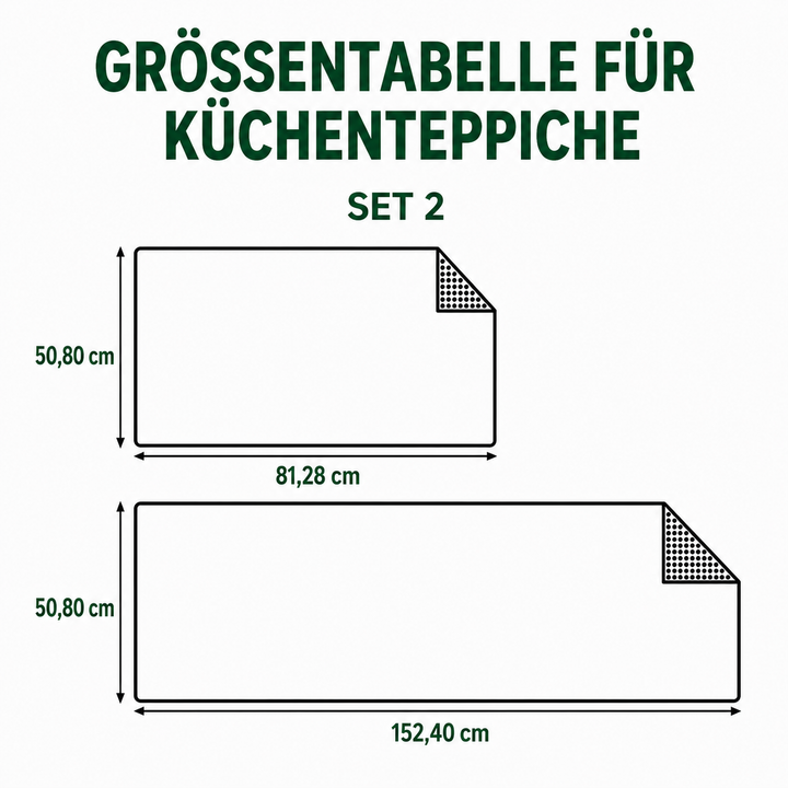Rutschfester Küchenteppich – sanfter Flut NCU0TD1442