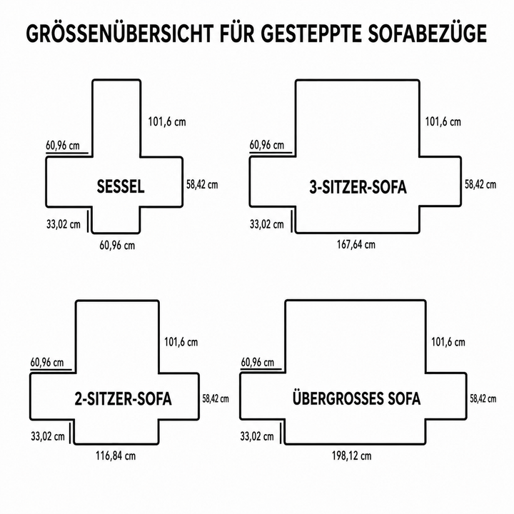 Gesteppter Sofabezug – mit Dackel NCU0TH3701
