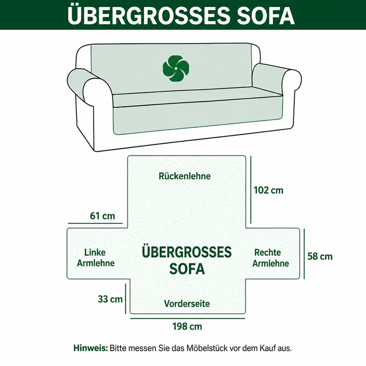 Gesteppter Sofabezug – mit Mitternachtswald NCU0PT9726