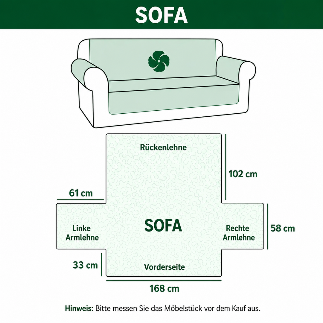 Gesteppter Sofabezug – mit Mitternachtswald NCU0PT9726