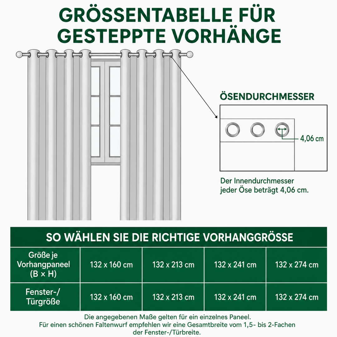 Gesteppte Vorhänge – Whispering Pines NCU0DV8367