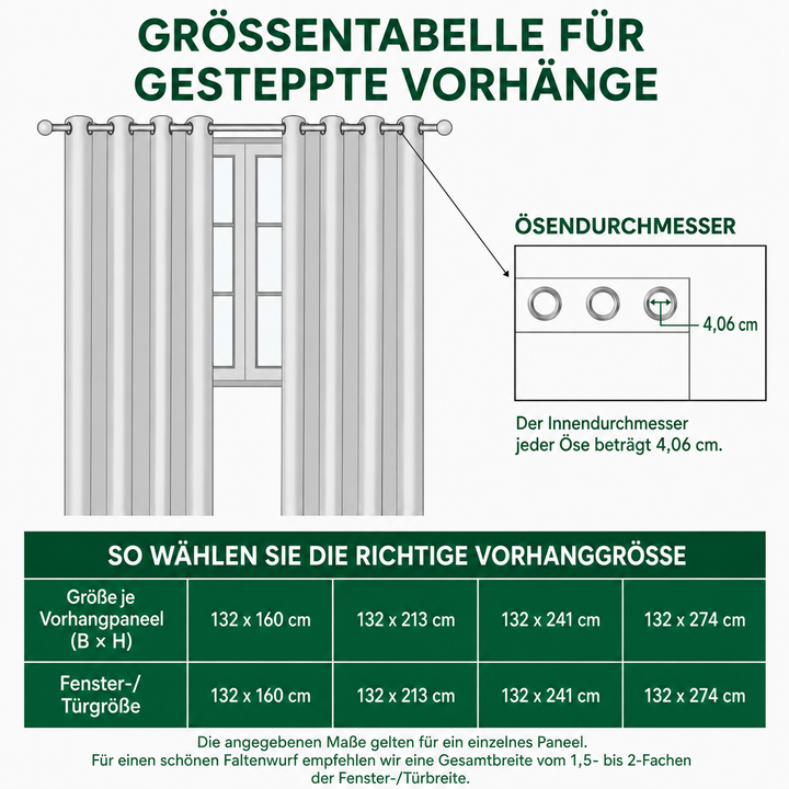 Gesteppte Vorhänge – Whispering Pines NCU0DV8367