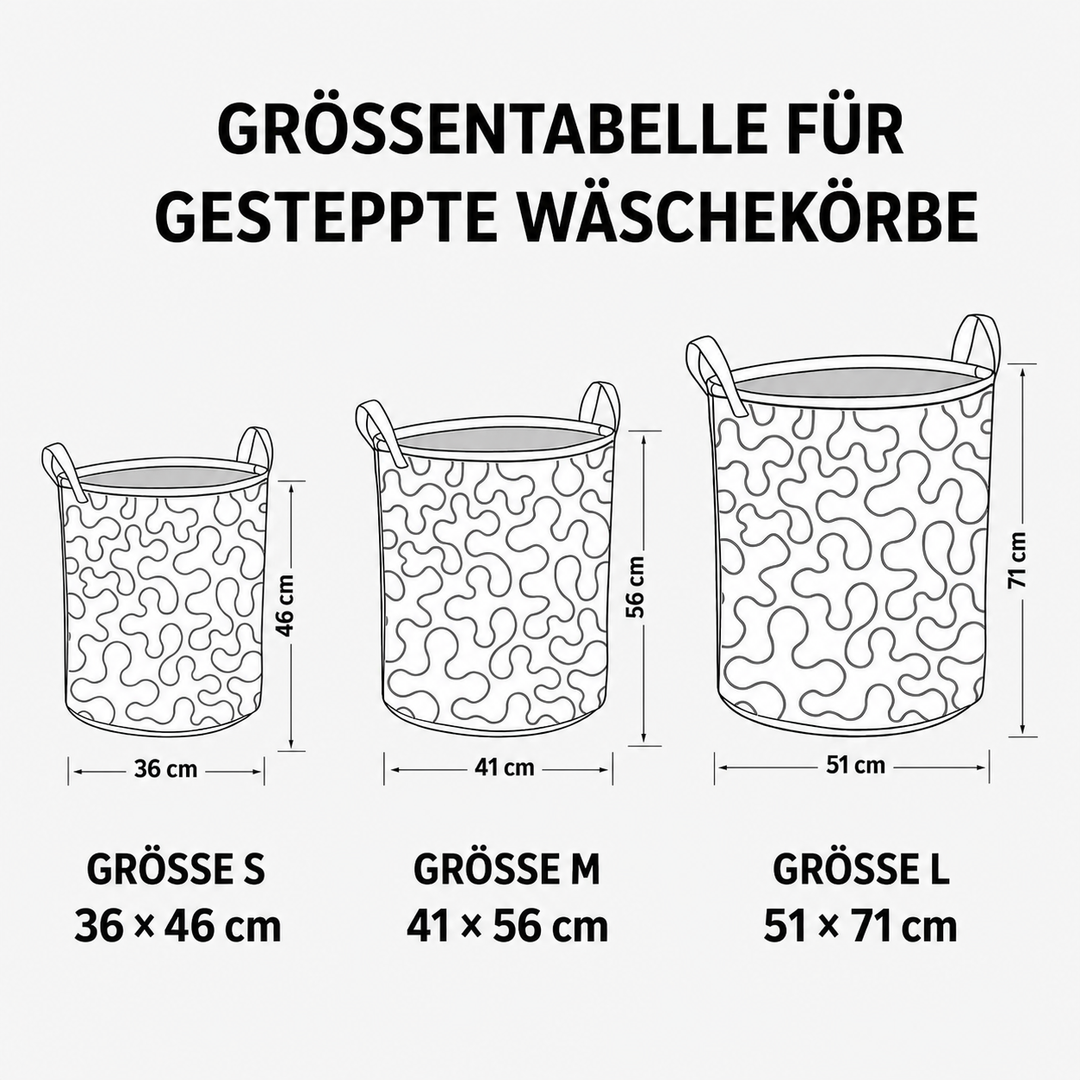 Gesteppter Wäschekorb – mit Blumendesign NCU0DV841