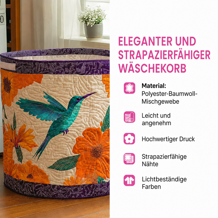 Gesteppter Wäschekorb – mit Blumendesign NCU0DV841