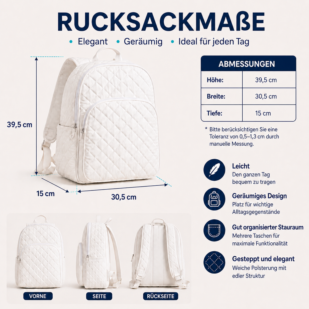 Geblümter Boho-Stepprucksack