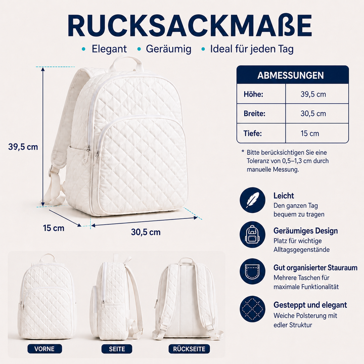 Geblümter Boho-Stepprucksack