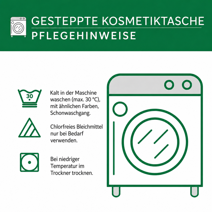 Gesteppte Kosmetiktasche mit hellblauer Libelle NCU0PT9339
