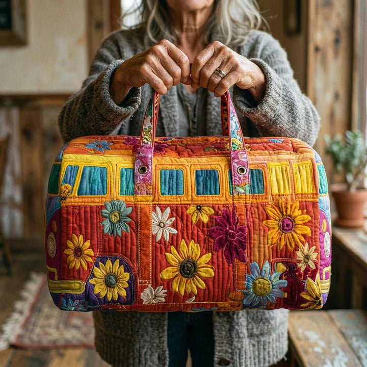 Gesteppte Reisetasche – Hippiebus