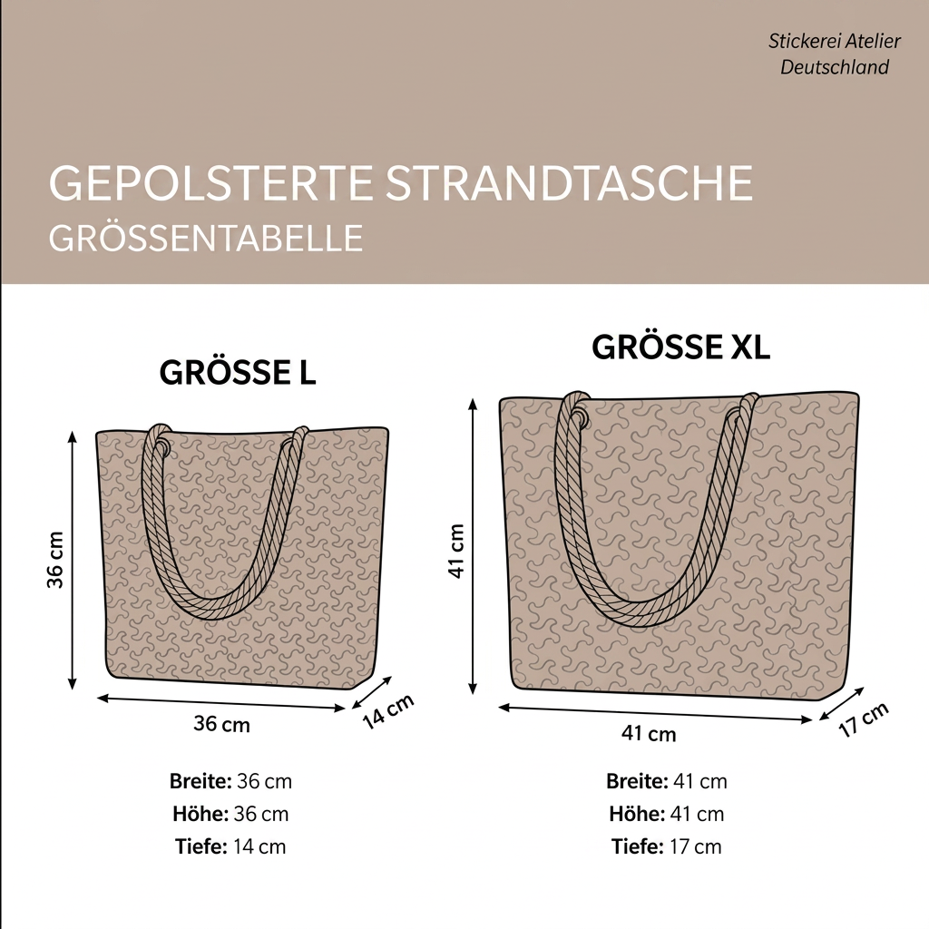Handgemachte Strandtasche | Dackel