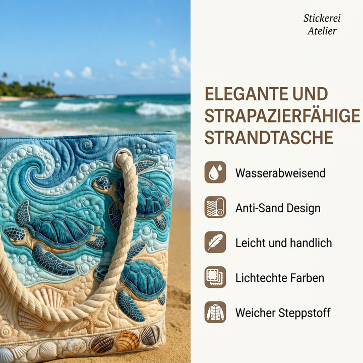 Handgemachte Strandtasche | Dackel