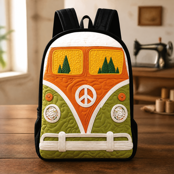 Hippie-Stepprucksack mit Friedenssymbol